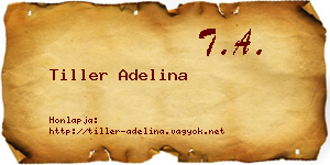 Tiller Adelina névjegykártya